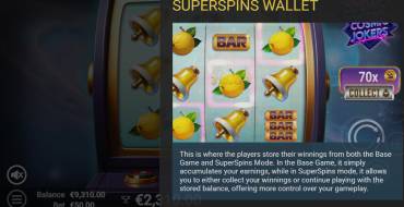 Cosmic Jokers: Free spins and/or respins