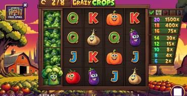 Crazy Crops: Free spins