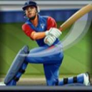 A player with a bat symbol in Cricket Star slot Cricket Star: A player with a bat