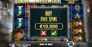 Curse of the Werewolf: Megaways: Bonuses