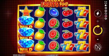 Deluxe Fruits 100: Interface