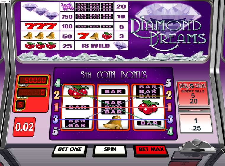 Видео покер Diamond dreams демо-игра