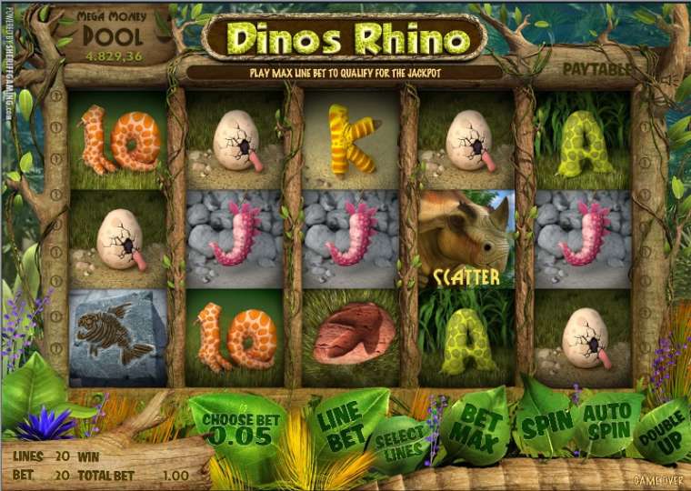 Play Dinos Rhino slot