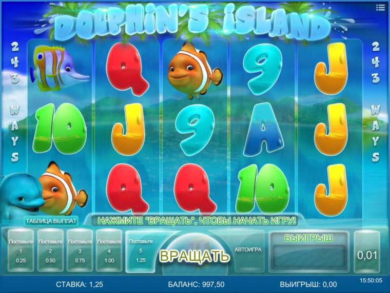 Play Dolphin’s Island slot