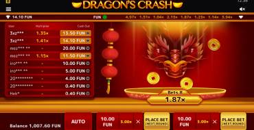 Dragons Crash: Winnings