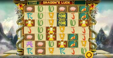Dragon's Luck Megaways: Main screen option
