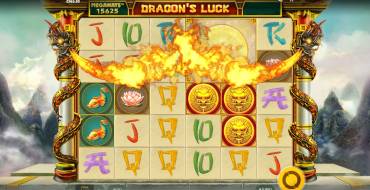 Dragon's Luck Megaways: The fire dragon is an out-of-field playing symbol