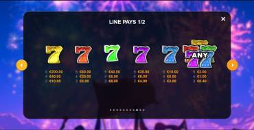 Eagle Honor 7s: Payout table