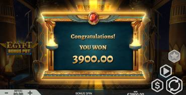 Egypt Bonus Pot: Winnings