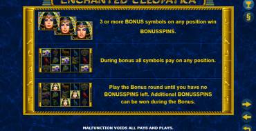 Enchanted Cleopatra: Features