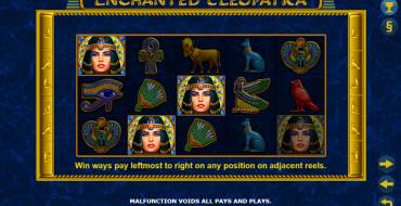 Enchanted Cleopatra: Lines