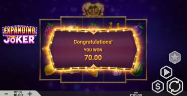 Expanding Joker: Winnings