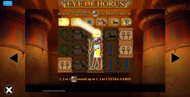 Eye of Horus Power 4 Slots: Free spins and/or respins