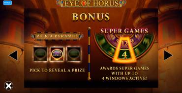 Eye of Horus Power 4 Slots: Bonus games