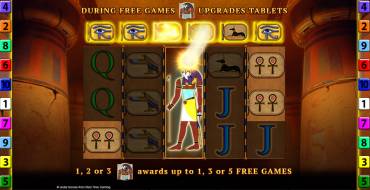 Eye of Horus The Golden Tablet: Free spins and/or respins