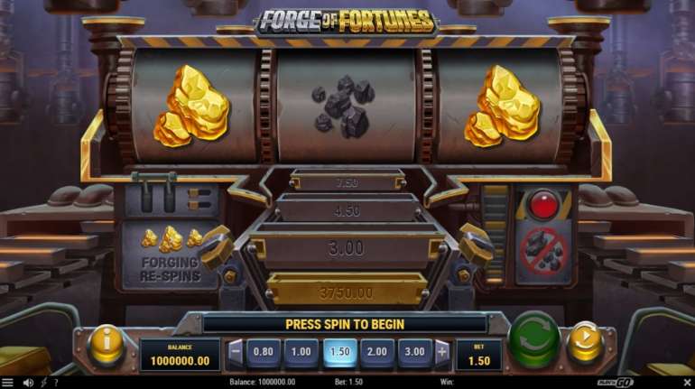 Slot Appearance in Forge of Fortunes Design in Forge of Fortunes