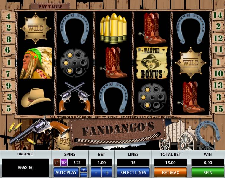 Fandango’s slot