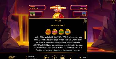 Fiery Slots Cash Mesh Ultra Dice: Jackpot