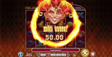 Fire Joker Blitz: Winnings