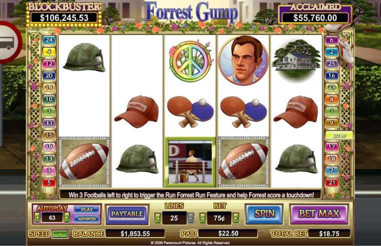 Play Forrest Gump slot