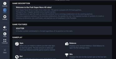 Fruit Super Nova 40: Rules