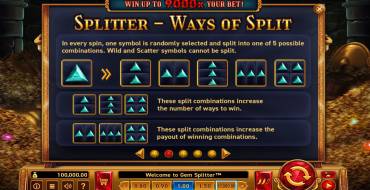 Gem Splitter: Unique features