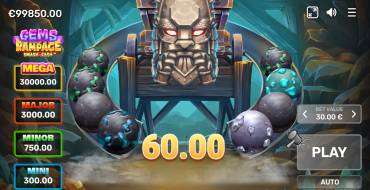 Gems Rampage: Winnings