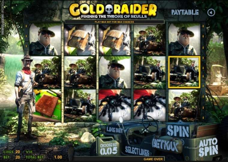 Play Gold Raider: Finding the Throne of Skulls slot