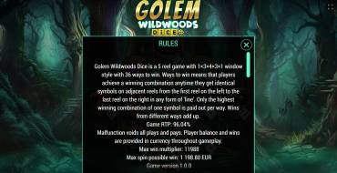 Golem Wildwoods Dice: Rules