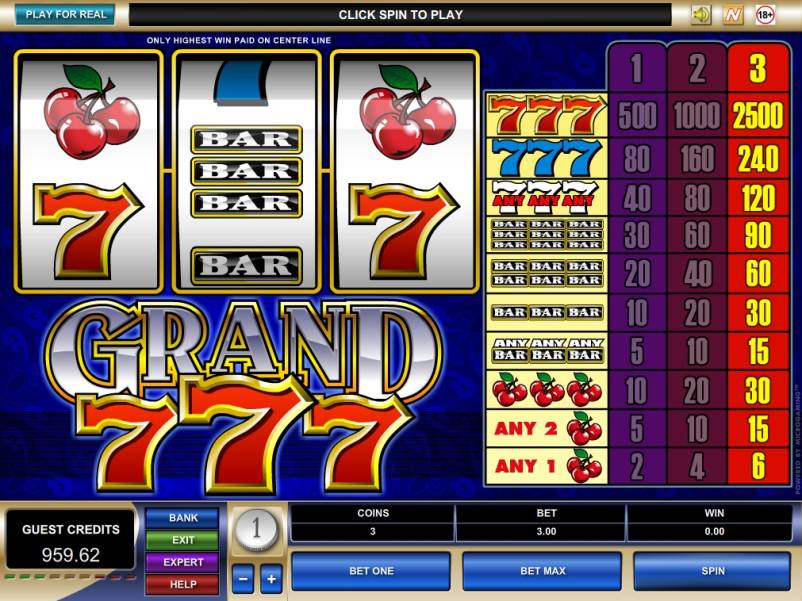 Grand 7’s slot