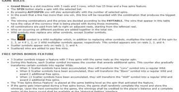 Grand Bison: Rules