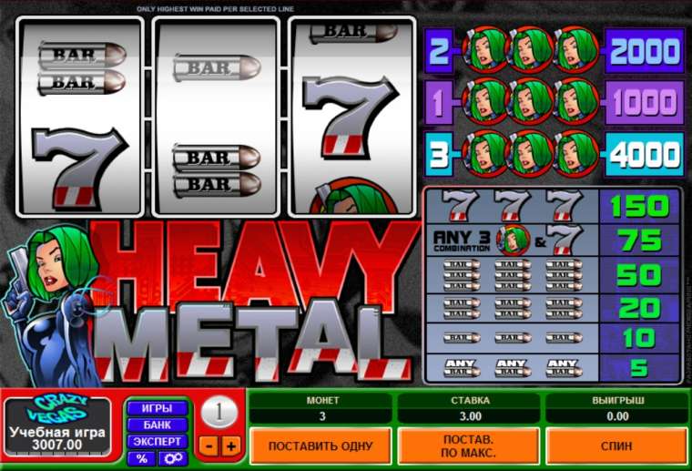 Play Heavy Metal slot