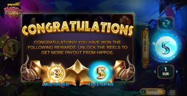 HippoPop: Free spins and/or respins