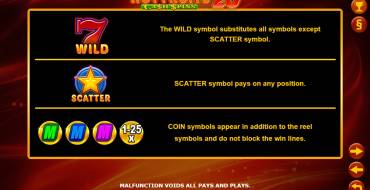 Hot Fruits 20 Cash Spins: Rules