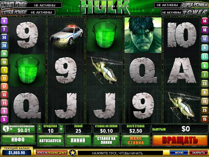 Incredible Hulk slot