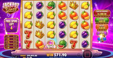 Jackpot Blaze: Unique features
