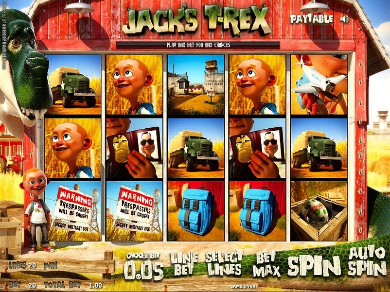 Jack’s T-Rex slot