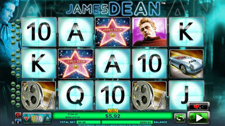 Play James Dean slot