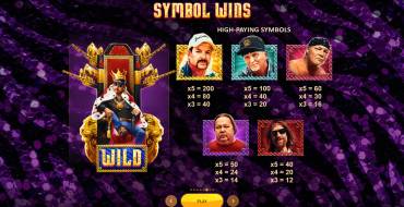 Joe Exotic: Payout table