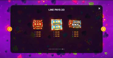 Joker Catcher 7s: Payout table 2