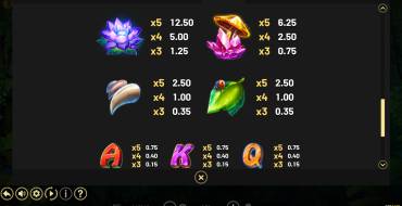 Jungle Stripes: Payout table