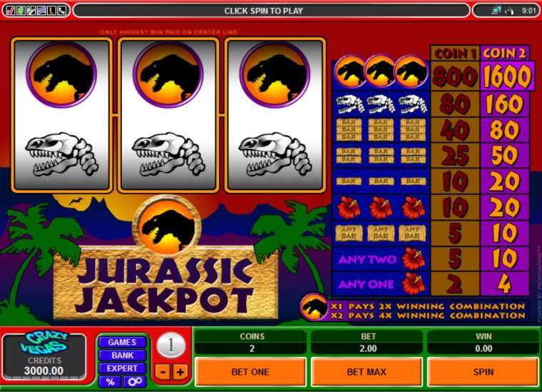 Play Jurassic Jackpot slot