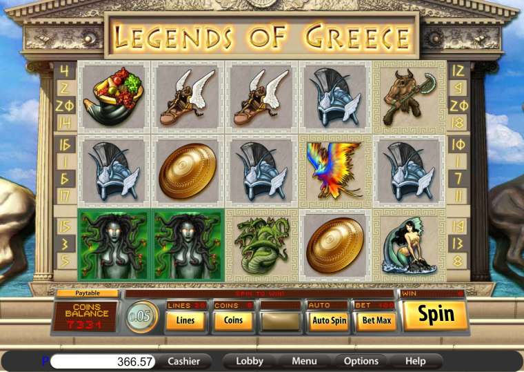 Play Legends of Greece slot