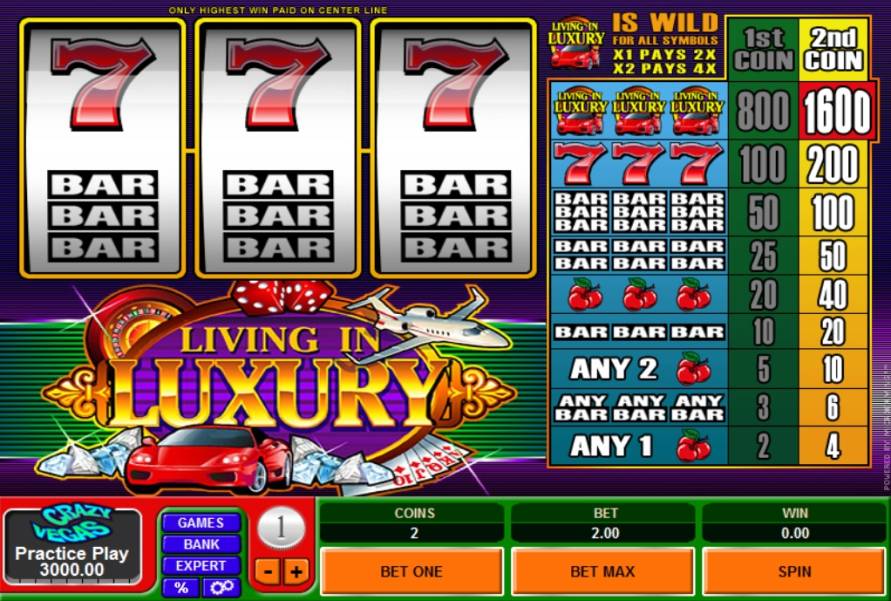 Living in Luxury slot