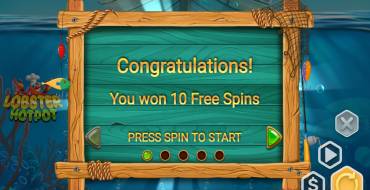 Lobster Hotpop: Free spins and/or respins