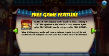 Lucky Casino: Free spins and/or respins