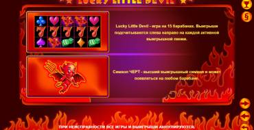 Lucky Little Devil: Features