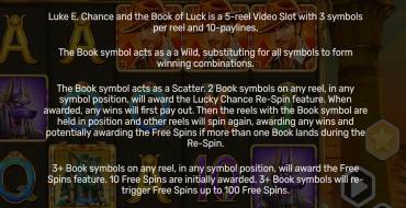 Luke E. Chance and the Book of Luke: Rules