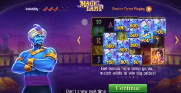 Magic Lamp: Unique features