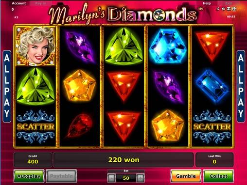 Marilyn’s Diamonds slot